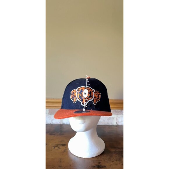 Mitchell & Ness Chicago Bears Navy & Orange Adjustable Snapback Hat - Picture 16 of 16